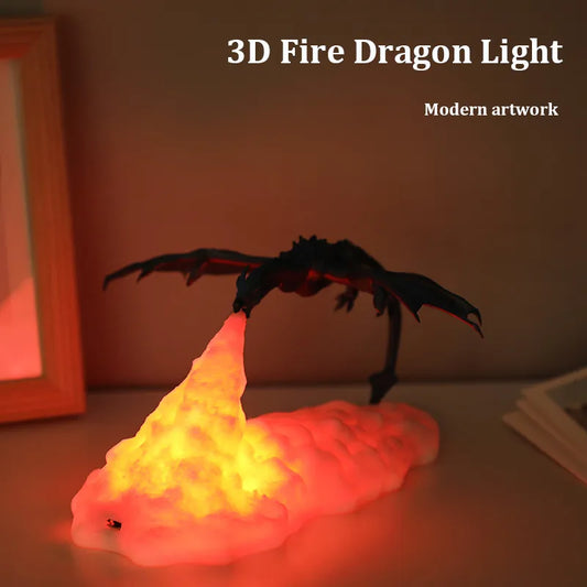 3D Dragon LED Lamp