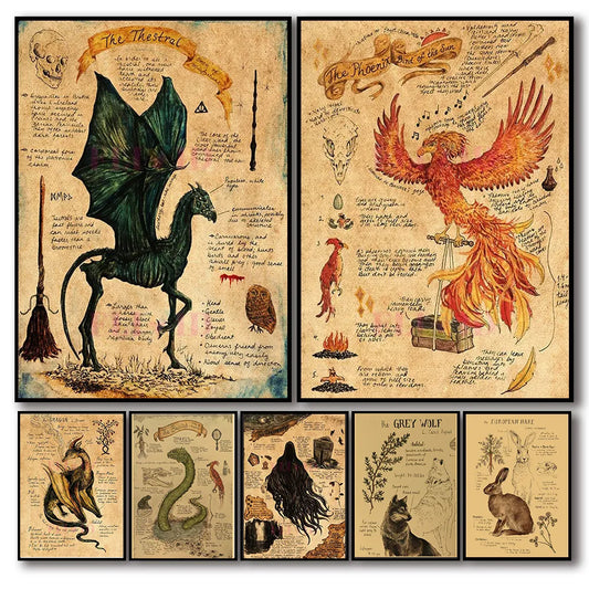 Magical Vintage Canvas Poster for Aesthetic Home Decor